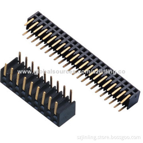 Right angle with single row, side entry 2.00mm female header